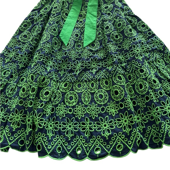 GRETCHEN SCOTT LITTLE BO PEEP MIDI DRESS CONTRAST NWT SIZE LARGE 100% COTTON - Picture 4 of 16